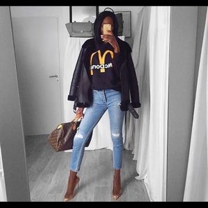 mcdonalds sweatshirt zara